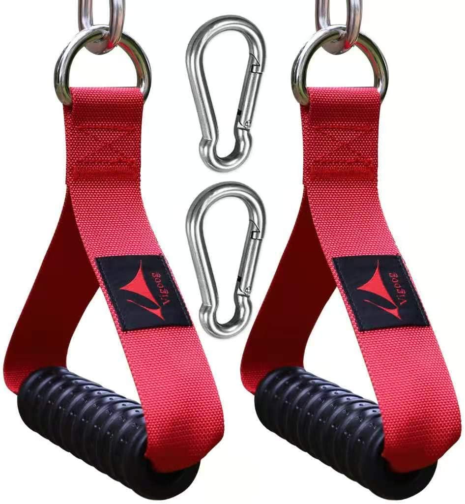 Vigoog Heavy Duty Gym Exercise Handles Attachment for Cable Machine,Resistance Band,Pulley System Home Fitness Workout