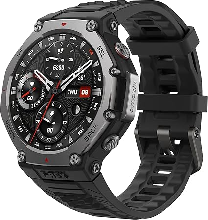 Amazfit T-Rex 3 Rugged/Military Smart Watch 48mm, GPS (with Privacy), Offline Maps, Long Battery Life,328 Feet Water-Resistant